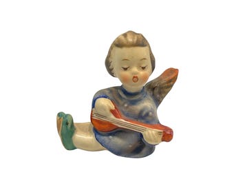 Goebel Hummel Joyous News #238A Angel With Musical Instrument Figurine