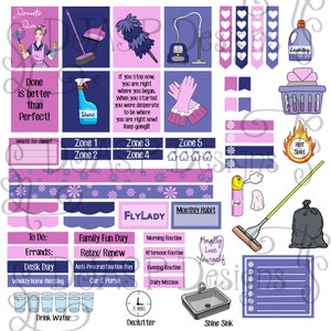 Housecleaning Planner stickers