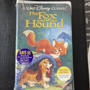 The Fox and the Hound (VHS, 1994) Black Diamond Logo Walt Disney VHS Sealed