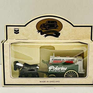 Collectible Lledo Chevron Polarine Horse Drawn Standard Tank Wagon DieCast