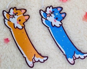 The Loafing Dog bookmark || PVC Bookmark