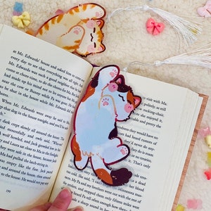 The Happy Kitty 5&quot; bookmark || PVC Bookmark
