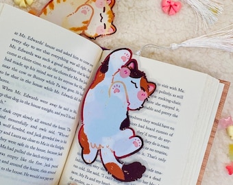 The Happy Kitty 5" bookmark || PVC Bookmark