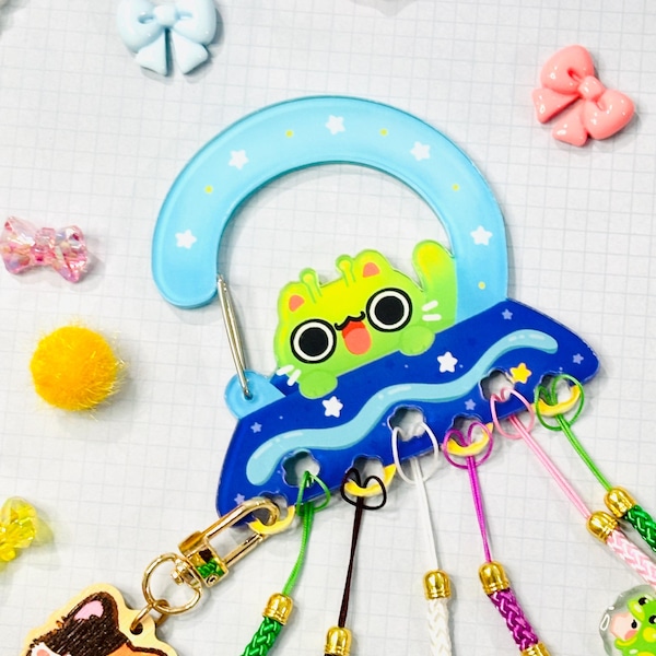 UFO cat Carabiner charm