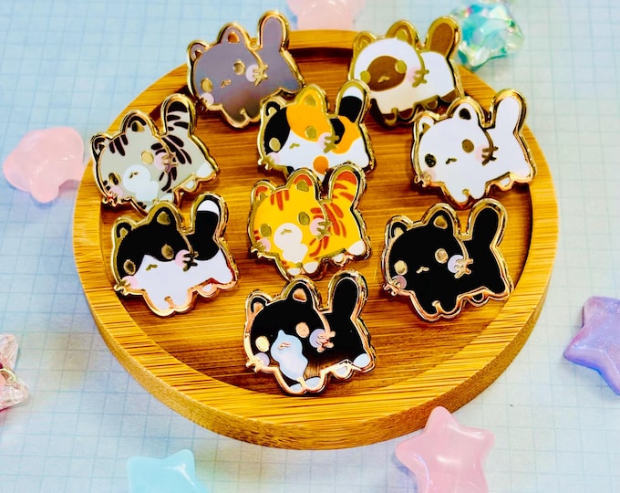 Mini chonky kitty pins