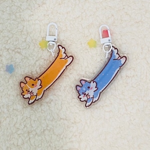 The loafing Doggo  Charms || Acrylic Keychain