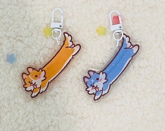 The loafing Doggo  Charms || Acrylic Keychain