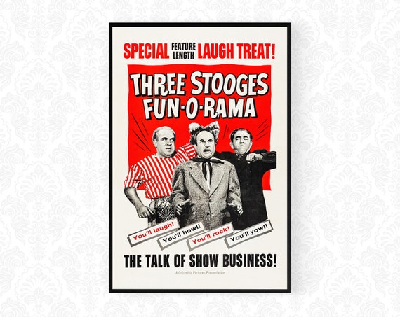 A3 A2 A1 The 3 Stooges Vintage Movie Poster A4 sizes