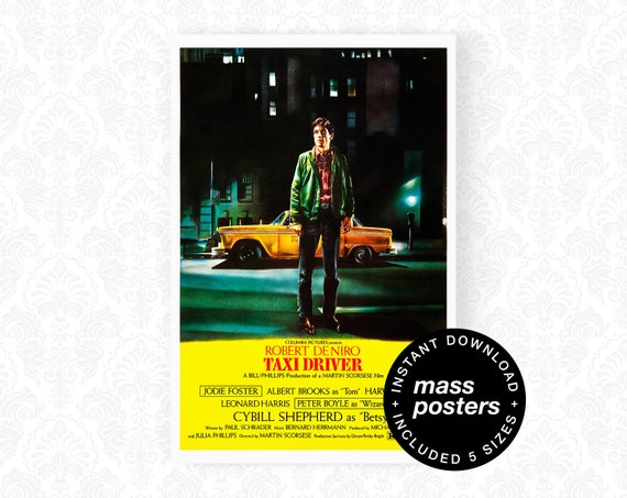 TAXI DRIVER ROBERT DE NIRO POSTER A3 A4 SIZE PRINT BUY 2 GET ANY 2 FREE