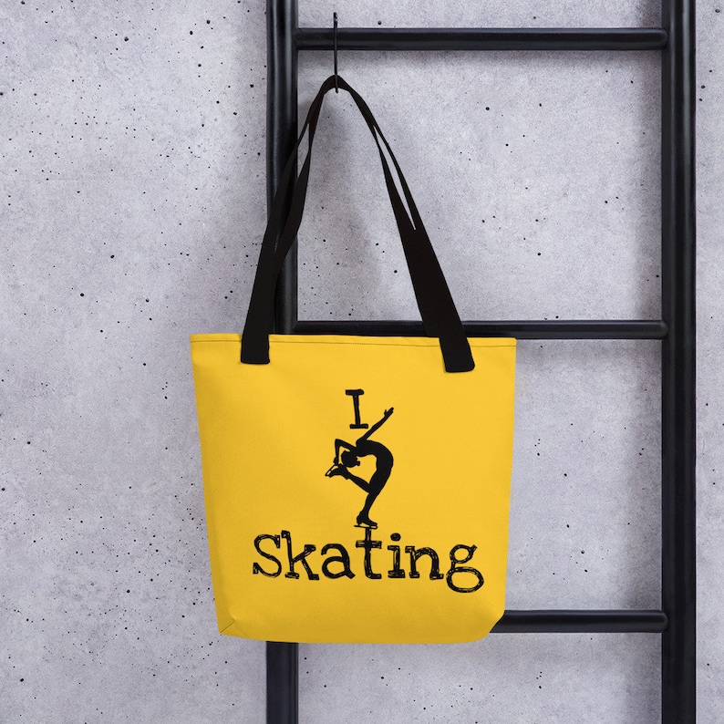 figure skating Totes Tote Bags for figure skaters ice skating Totes I Love Skating Tote Bag figure skating gift skater Christmas gifts