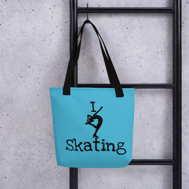 figure skating Totes Tote Bags for figure skaters ice skating Totes I Love Skating Tote Bag figure skating gift skater Christmas gifts