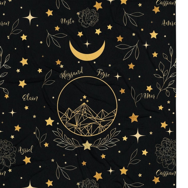 Court of Thorns and Roses Blankets Etsy