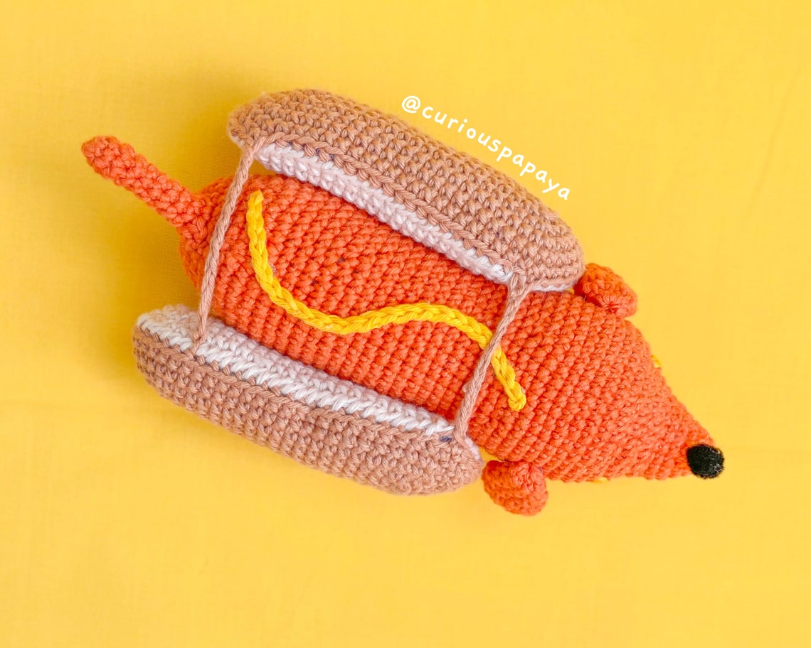 Weenston the Weiner Dog Crochet Pattern Etsy