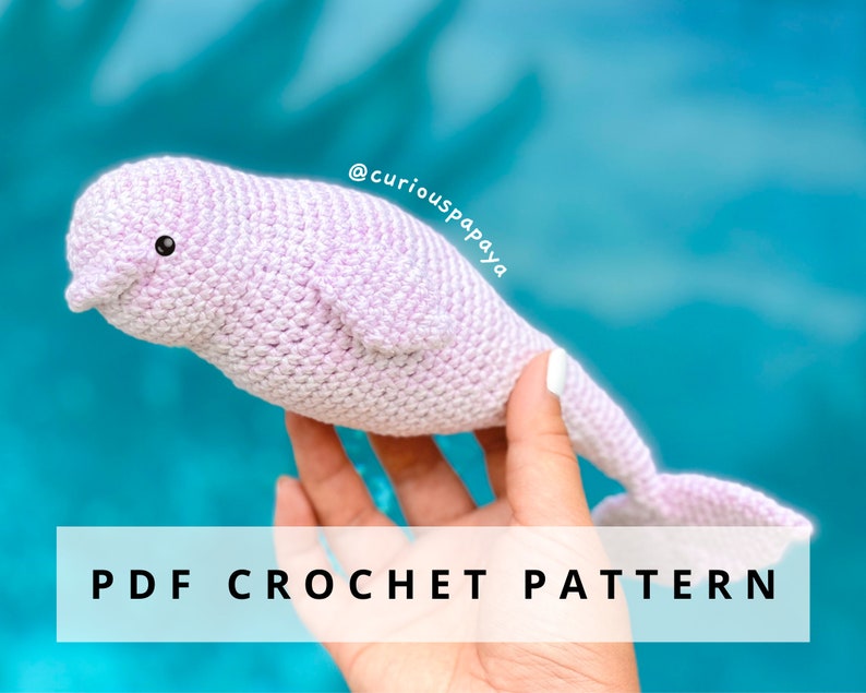 Beluga Whale Crochet Pattern image 1