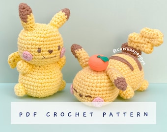 Pikachu (Pikachub) Crochet Pattern