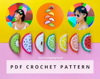 Fruity Hair Accessories Crochet Pattern