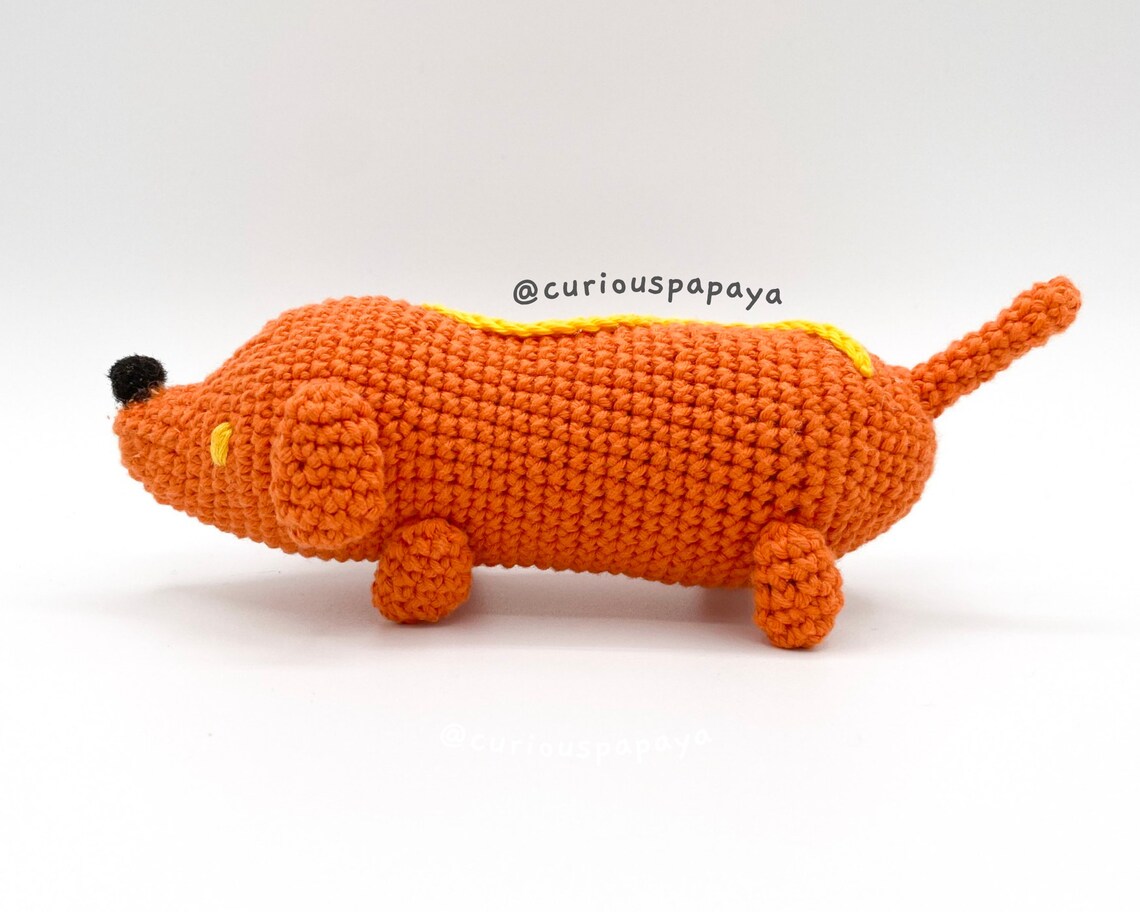 Weenston the Weiner Dog Crochet Pattern Etsy