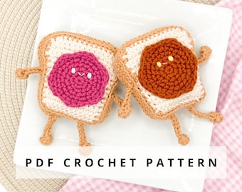 Peanut Butter and Jelly Crochet Pattern