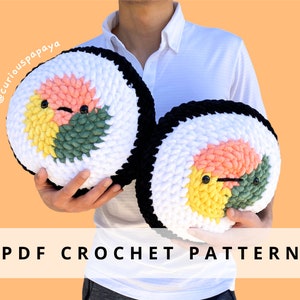 Giant Kimbap Crochet Pattern