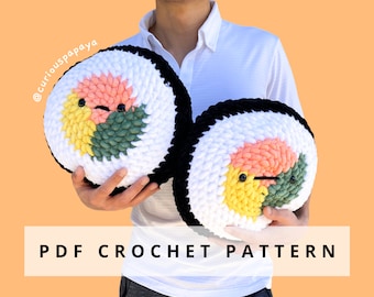 Giant Kimbap Crochet Pattern