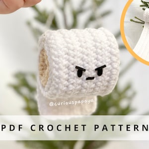 Angry Toilet Paper Roll Crochet Pattern