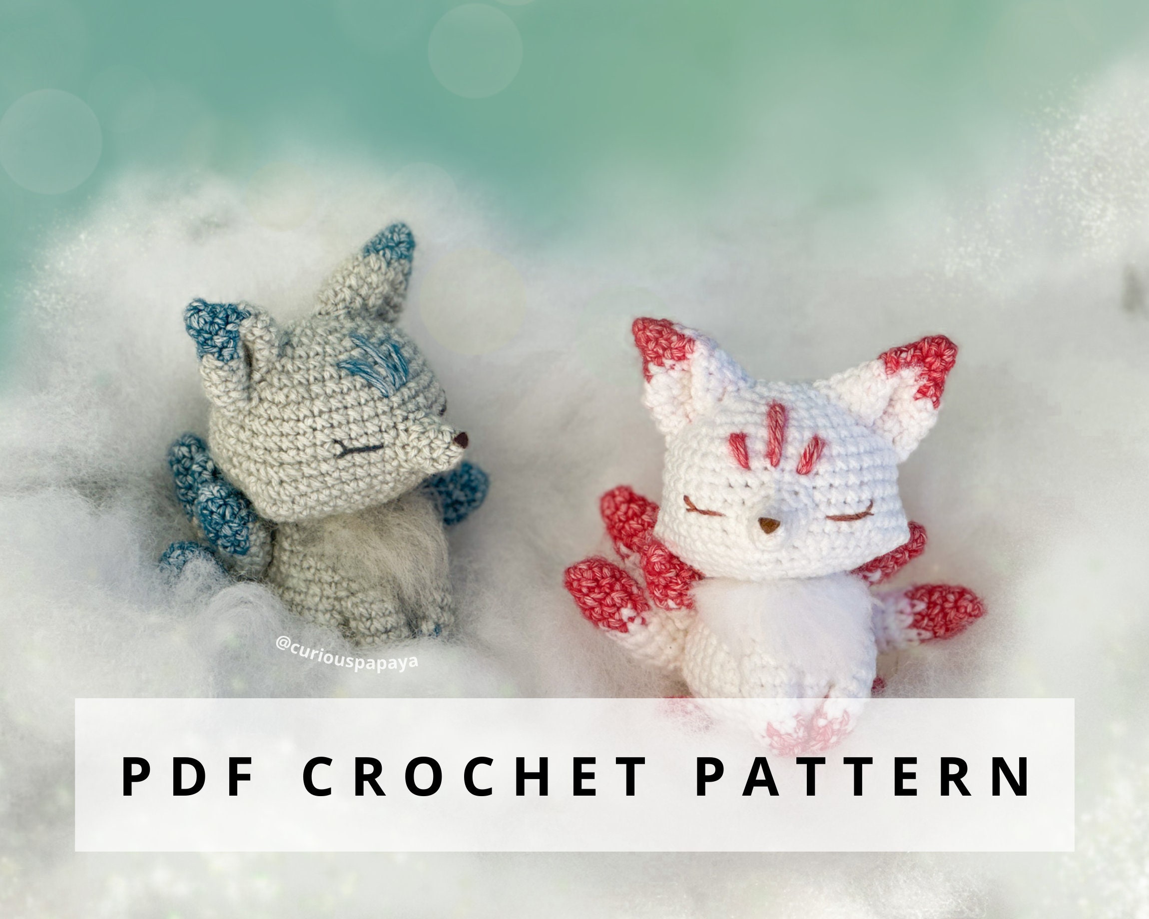 きつね Kitsune Crochet Pattern - Etsy