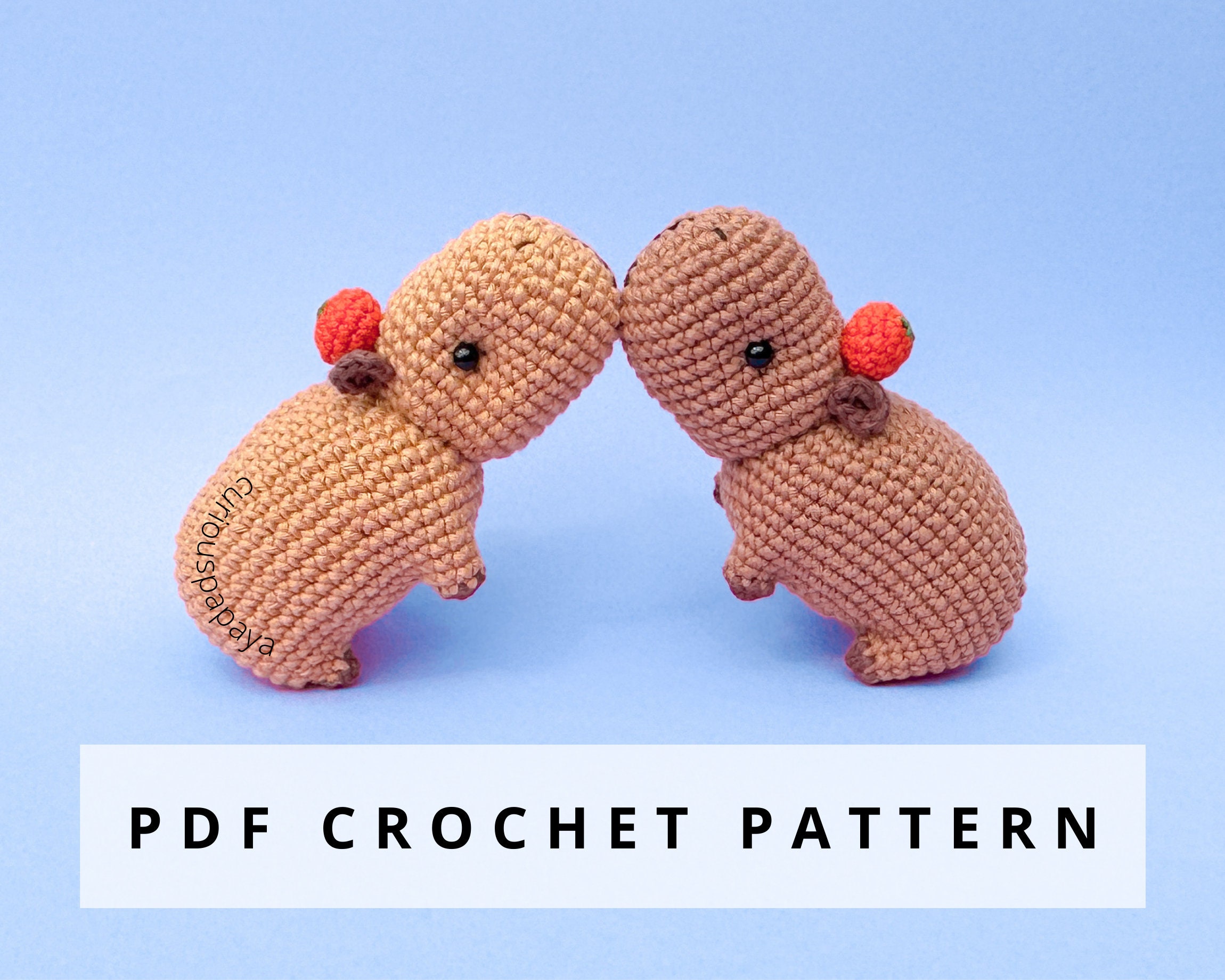 37 Capybara Crochet Patterns for Cute Amigurumi, Plushies, and Giftable Makes 1 Capybara Crochet