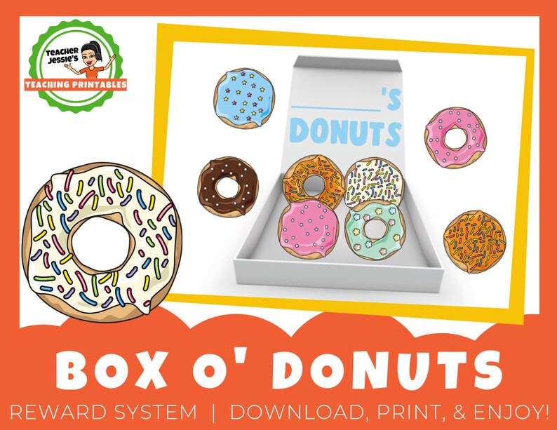 Box of Donuts Printable Benefit Incentive Procedure for ESL On the net Education VIPKid, GogoKid, Magic Ears ** Electronic Down load image about Vipkid Reward System Printable known as Box of Donuts Printable Advantage Incentive Approach for ESL On the internet Schooling VIPKid, GogoKid, Magic Ears ** Electronic Down load