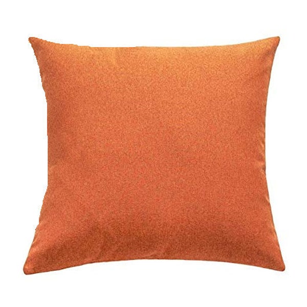 Orange Outdoor Water Resistant Pillow Cover, Outdoor Throw Pillows, Orange Outdoor Pillow, Orange Outdoor Throw Pillows, Fall Pillows