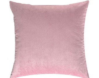 Light Pink Velvet Throw Pillow Cover, Light Pink Throw Pillows, Light Pink Pillow Cover, Light Pink Pillow 18x18