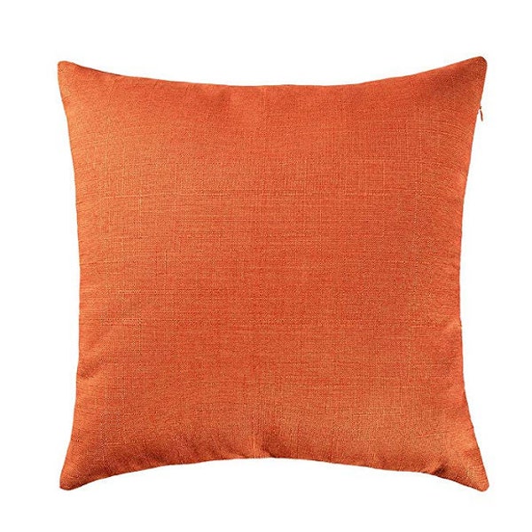 Burnt Orange Pillow Etsy