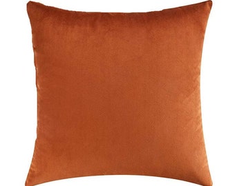 bright orange throw pillows