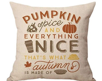 Fall Pillow Cover, Throw Pillows 18x18, Fall Pillows, Fall Throw Pillows, Autumn Decor, Fall Decor