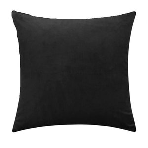 solid black throw pillows