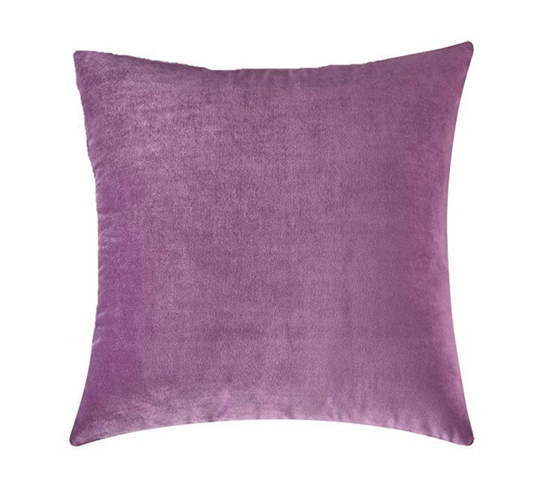 Lilac Velvet Throw Pillow Cover, Lilac Pillow Cover, Purple Pillow