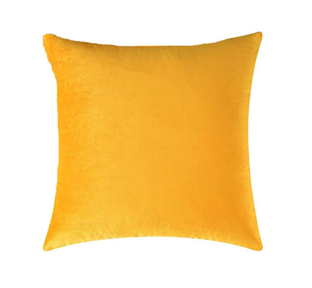 Mustard Yellow Velvet Pillow Cover Mustard Yellow Pillow Etsy UK