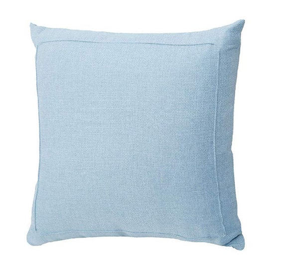 Baby Blue Throw Pillow Cover Baby Blue 