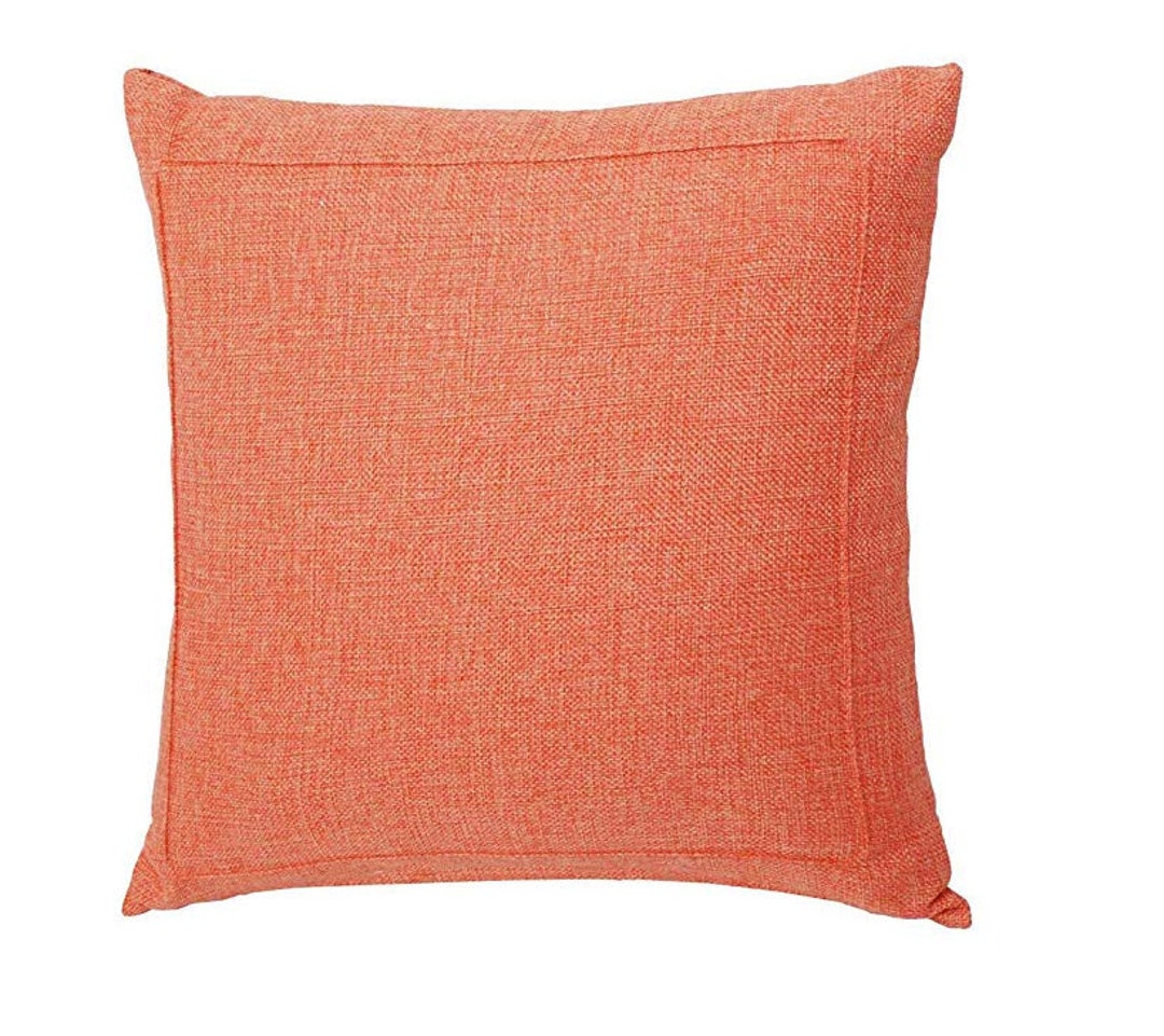 Orange Throw Pillow Cover Orange Throw Pillows Orange Etsy
