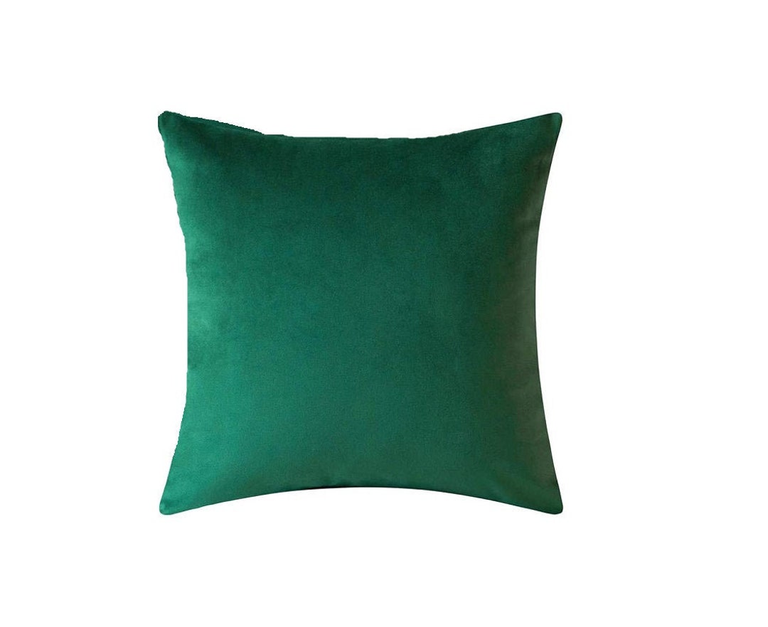 Dark Green Throw Pillow Cover, Dark Green Pillow Covers, Emerald Green