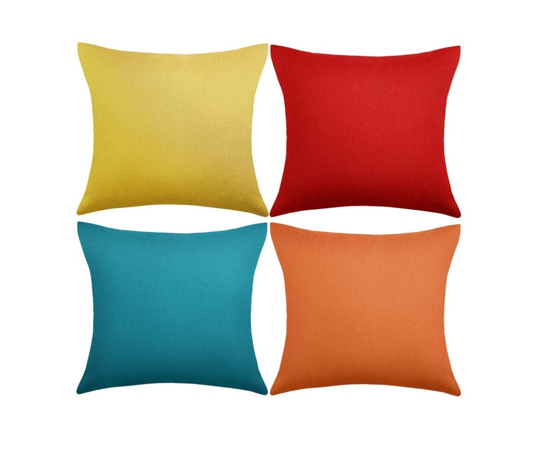 Waterproof Outdoor Pillow Covers 18x18 Zippered Outdoor Etsy