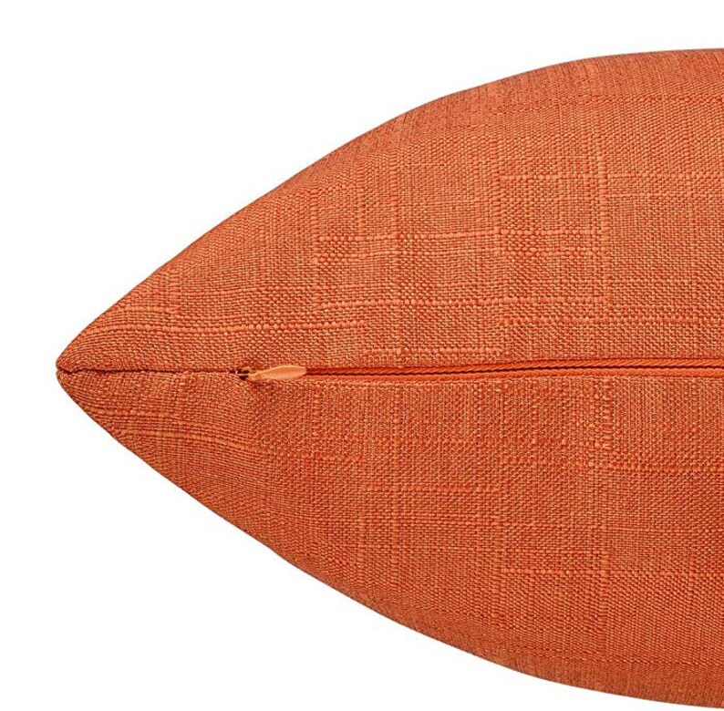 Burnt Orange Throw Pillow Cover Burnt Orange Throw Pillows Etsy