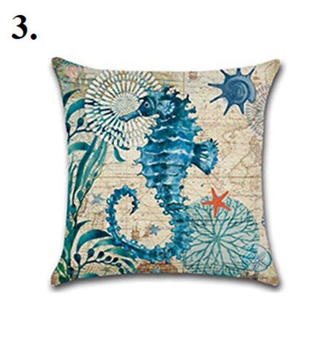 Beachy Throw Pillows Beachy Throw Pillow Covers 18x18 Ocean Etsy