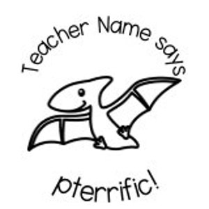 Personalised Dinosaur Teacher Merit Stamps image 7