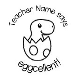 Personalised Dinosaur Teacher Merit Stamps image 6