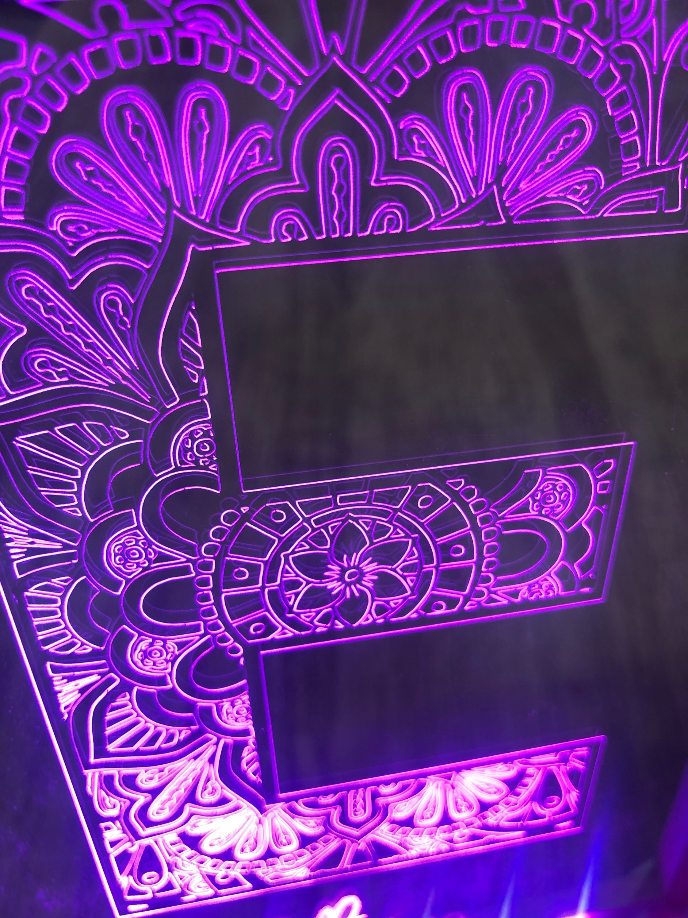 Monograms Led Personalised Initial Monogram LED Photo Frame Night Light - Etsy
