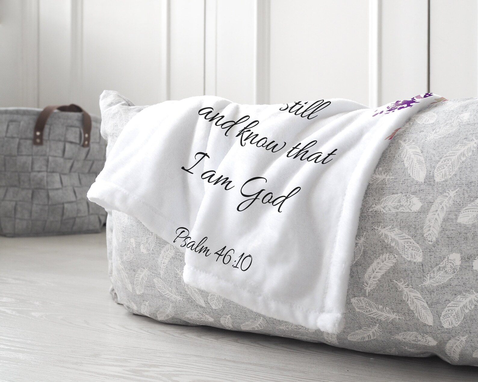 Be Still And Know That I Am God Blanket Scripture Blanket Etsy