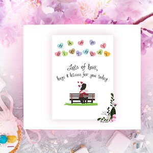 Printable Birthday Card for Girlfriend, Birthday Card for Her, Birthday ...