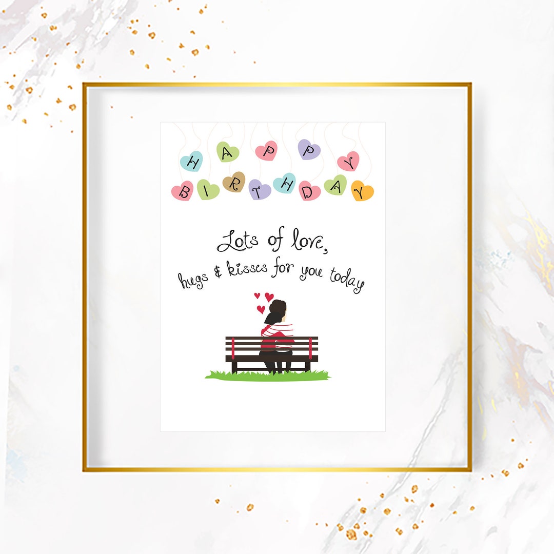 Printable Birthday Card for Girlfriend, Birthday Card for Her, Birthday ...