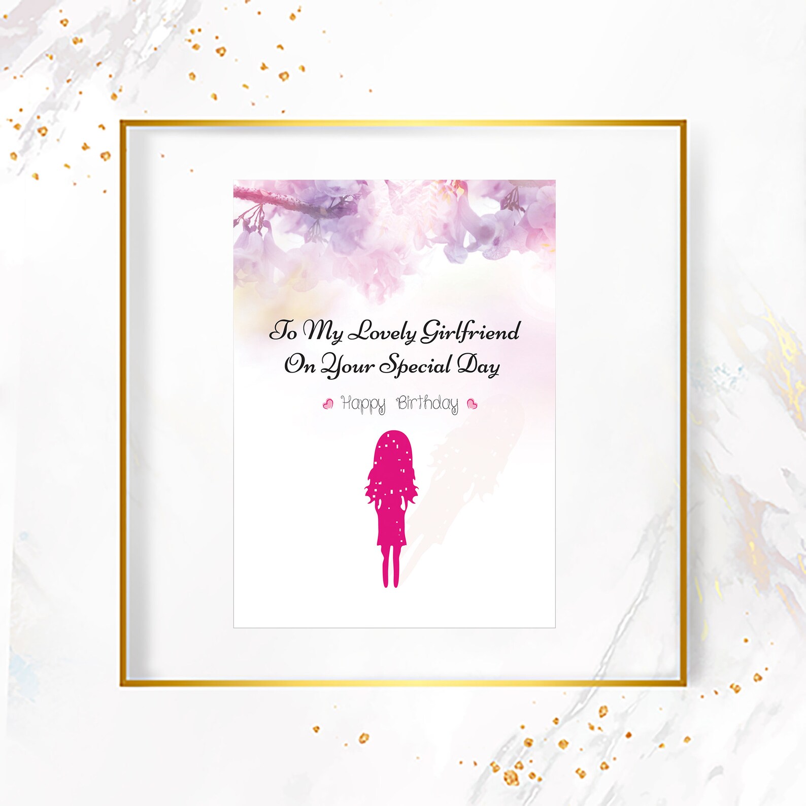 Printable Birthday Card for Girlfriend, Ready to Download and Print ...