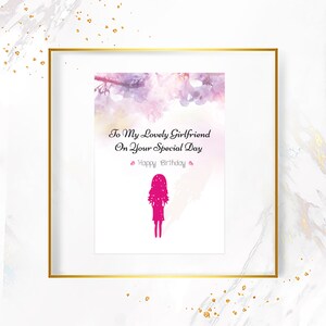 Printable Birthday Card for Girlfriend, Ready to Download and Print ...